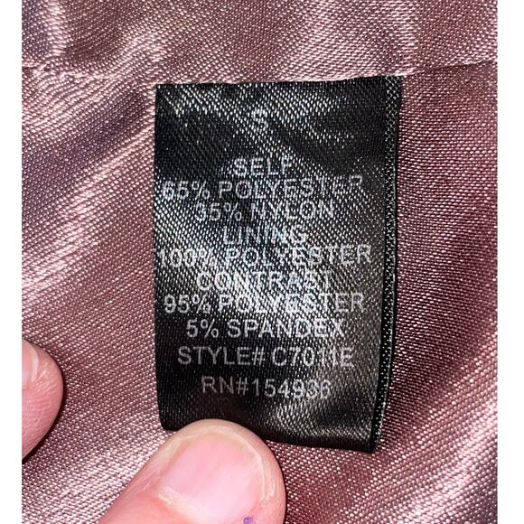 Fashion Nova Purple Brocade Jacket - Size S - Fully Lined & Gorgeous - Picture 10 of 11